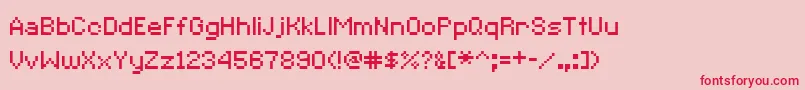 CcRedAlertInet Font – Red Fonts on Pink Background