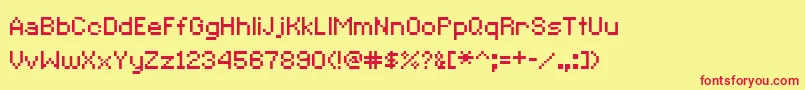 Fonte CcRedAlertInet – fontes vermelhas em um fundo amarelo