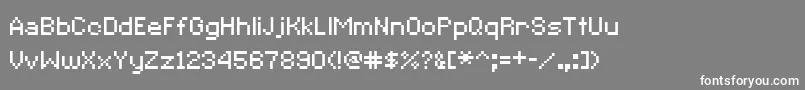 CcRedAlertInet Font – White Fonts on Gray Background