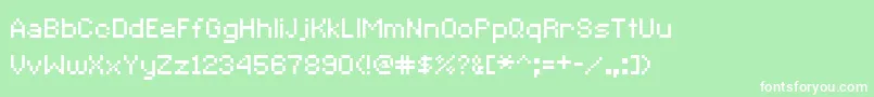 CcRedAlertInet Font – White Fonts on Green Background