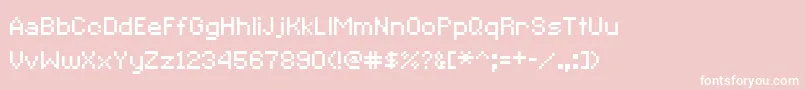 CcRedAlertInet Font – White Fonts on Pink Background