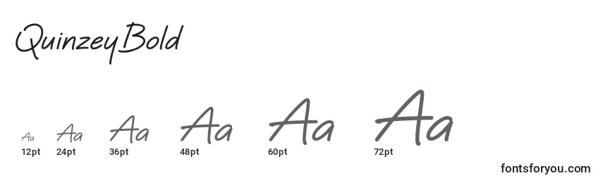 QuinzeyBold Font Sizes
