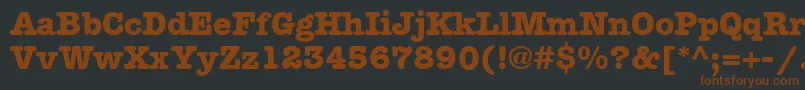 MemorandumBold-fontti – ruskeat fontit mustalla taustalla