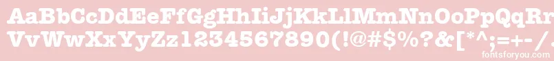 MemorandumBold Font – White Fonts on Pink Background