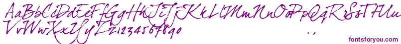 Dj4trial-fontti – violetit fontit