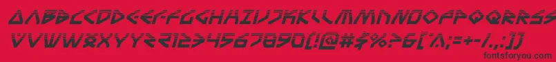 Terrafirmahalfital Font – Black Fonts on Red Background