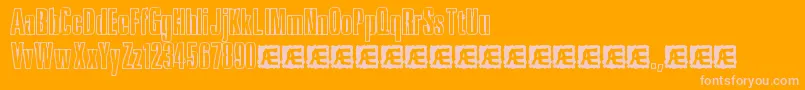 InkTankBrk Font – Pink Fonts on Orange Background