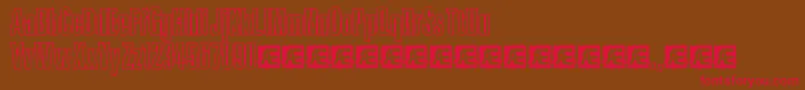 InkTankBrk Font – Red Fonts on Brown Background