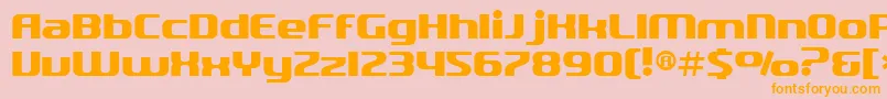 SfQuartzite Font – Orange Fonts on Pink Background