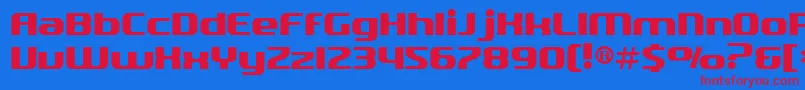 En savoir plus sur la police SfQuartzite Police SfQuartzite – polices rouges sur fond bleu