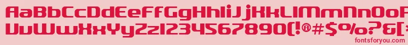 SfQuartzite Font – Red Fonts on Pink Background