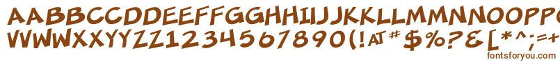 Шрифт SfMincedMeat – коричневые шрифты на белом фоне