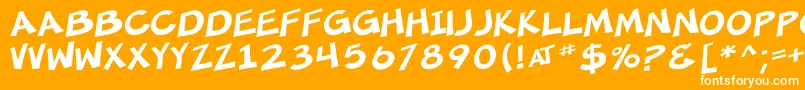 SfMincedMeat Font – White Fonts on Orange Background