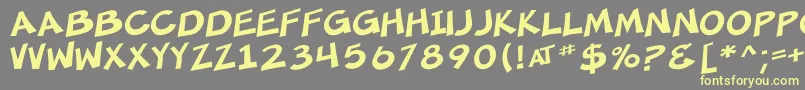 SfMincedMeat Font – Yellow Fonts on Gray Background