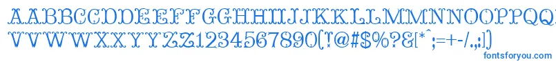 Шрифт MadameBovaryNormal – синие шрифты