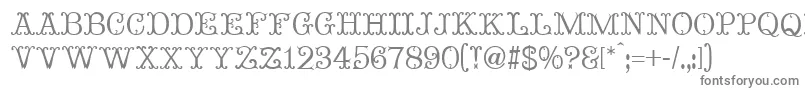 Шрифт MadameBovaryNormal – серые шрифты на белом фоне