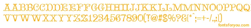 MadameBovaryNormal-Schriftart – Orangefarbene Schriften