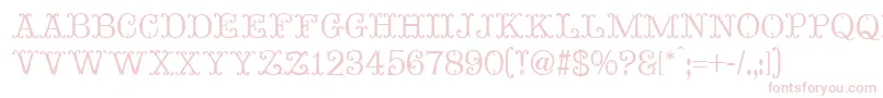 Шрифт MadameBovaryNormal – розовые шрифты на белом фоне