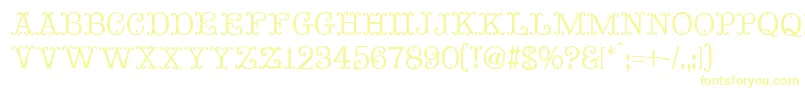 Шрифт MadameBovaryNormal – жёлтые шрифты
