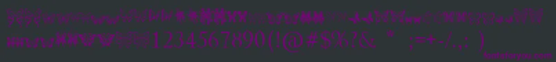 TribalButterflies Font – Purple Fonts on Black Background
