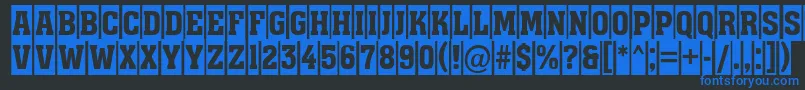 AAssuantitulcm Font – Blue Fonts on Black Background