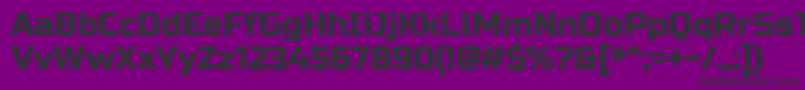フォントRussooneRegular – 紫の背景に黒い文字