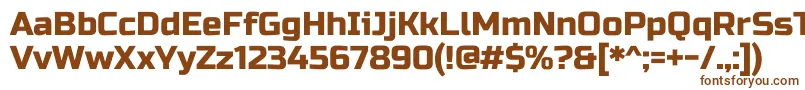 RussooneRegular-Schriftart – Braune Schriften