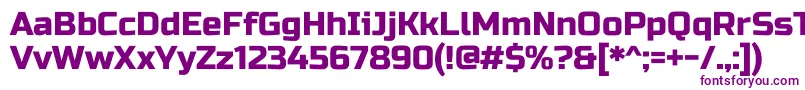 RussooneRegular-fontti – violetit fontit valkoisella taustalla