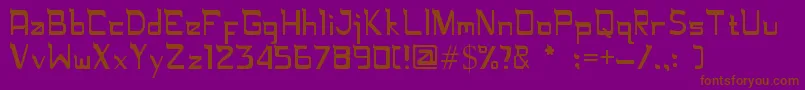 Rugamika Font – Brown Fonts on Purple Background