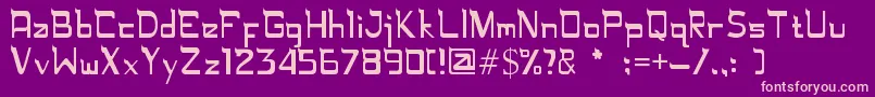 Rugamika Font – Pink Fonts on Purple Background