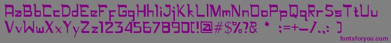 Rugamika Font – Purple Fonts on Gray Background