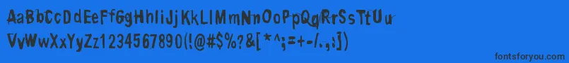 Подробнее о шрифте ContriteInSpirit Шрифт ContriteInSpirit – чёрные шрифты на синем фоне