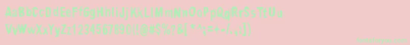 ContriteInSpirit Font – Green Fonts on Pink Background