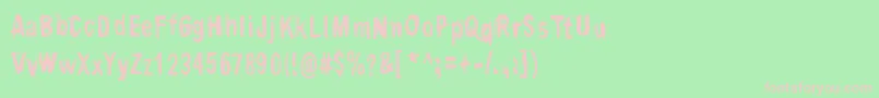 ContriteInSpirit Font – Pink Fonts on Green Background