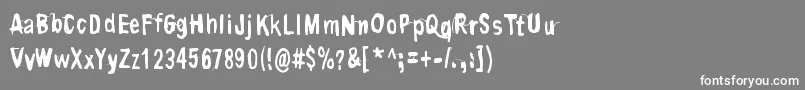 ContriteInSpirit Font – White Fonts on Gray Background