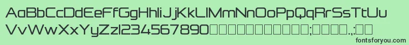 Czcionka FormationSansRegular – czarne czcionki na zielonym tle