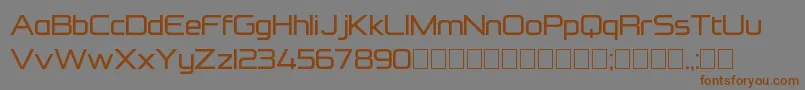 FormationSansRegular Font – Brown Fonts on Gray Background