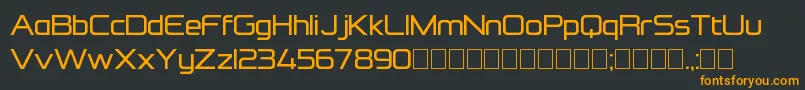 FormationSansRegular Font – Orange Fonts on Black Background