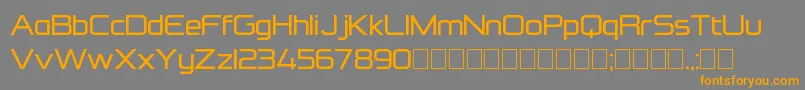 Шрифт FormationSansRegular – оранжевые шрифты на сером фоне