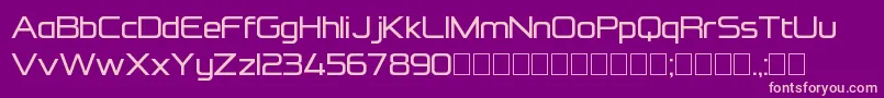 FormationSansRegular Font – Pink Fonts on Purple Background