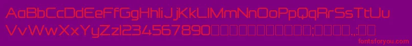 FormationSansRegular Font – Red Fonts on Purple Background