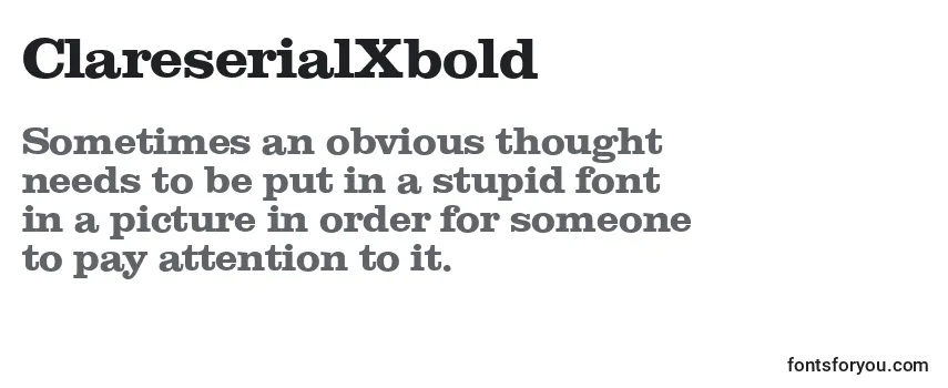 ClareserialXbold Font