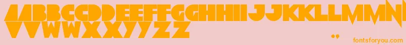 GrobsidianExtrablack Font – Orange Fonts on Pink Background