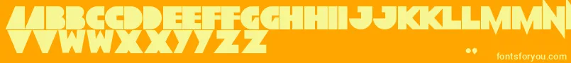 Police GrobsidianExtrablack – polices jaunes sur fond orange