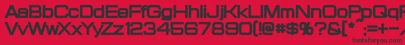 ProbertBlack Font – Black Fonts on Red Background