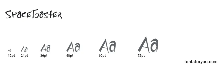 SpaceToaster Font Sizes