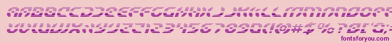 Starfightergradital Font – Purple Fonts on Pink Background