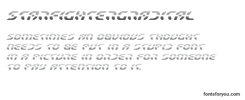 Starfightergradital Font