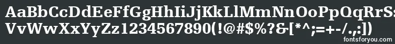 フォントEgyptienneFLt75Black – 白い文字