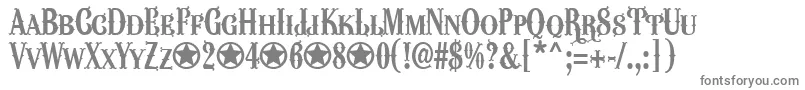 WacamolerCapsFfp Font – Gray Fonts on White Background